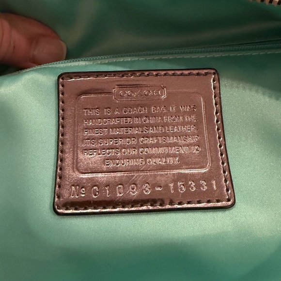 COACH•vintage #15331 poppy art glam Y2K jacquard tote bag EUC - Picture 11 of 12